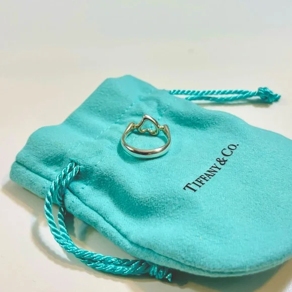Tiffany & Co. Elsa Peretti Open Heart Ring - size 4.5 - Picture 3 of 4